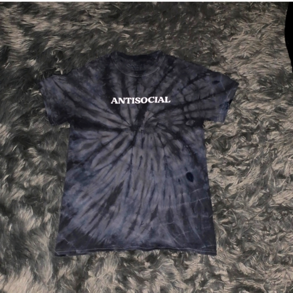 Womens sz small Antisocial tie dye tshirt. Spencers!!!